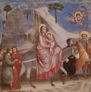 Giotto: la fuga in Egitto